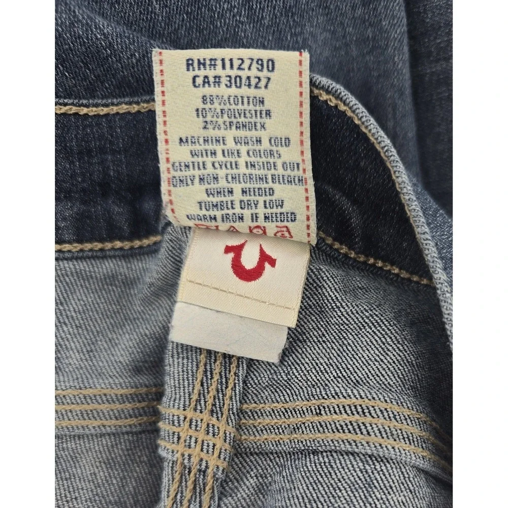 True Religion‎ Carpenter Jeans Mens 32 Dark Wash Blue Slim Straight Made in USA
